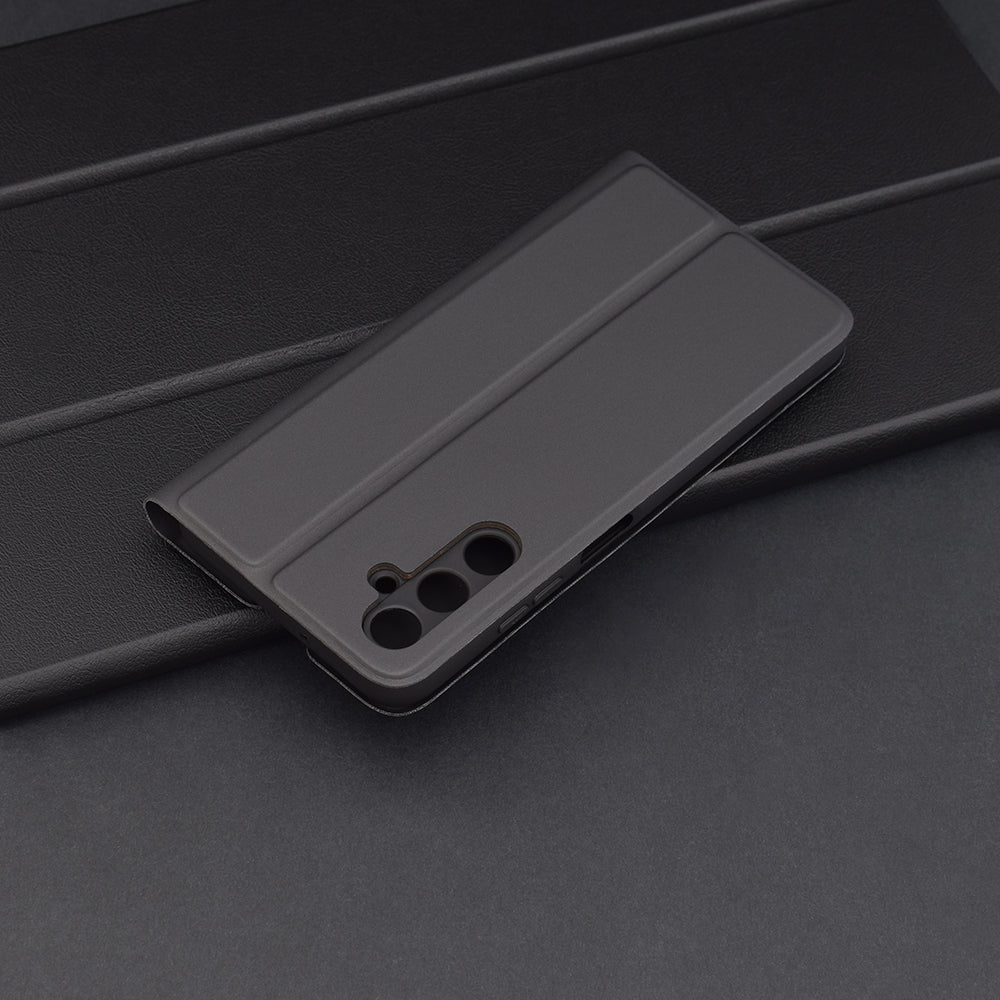 Custodia per Samsung Galaxy A05s A057, Techsuit, Magskin Book, Nera
