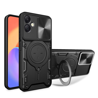 Custodia per Samsung Galaxy A06 A065, Techsuit, CamGuard Pro, Nera