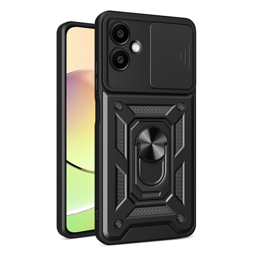 Custodia per Samsung Galaxy A06 A065, Techsuit, CamShield, Nera