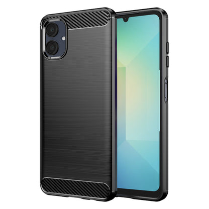 Custodia per Samsung Galaxy A06 A065, Techsuit, Carbonio, Nera