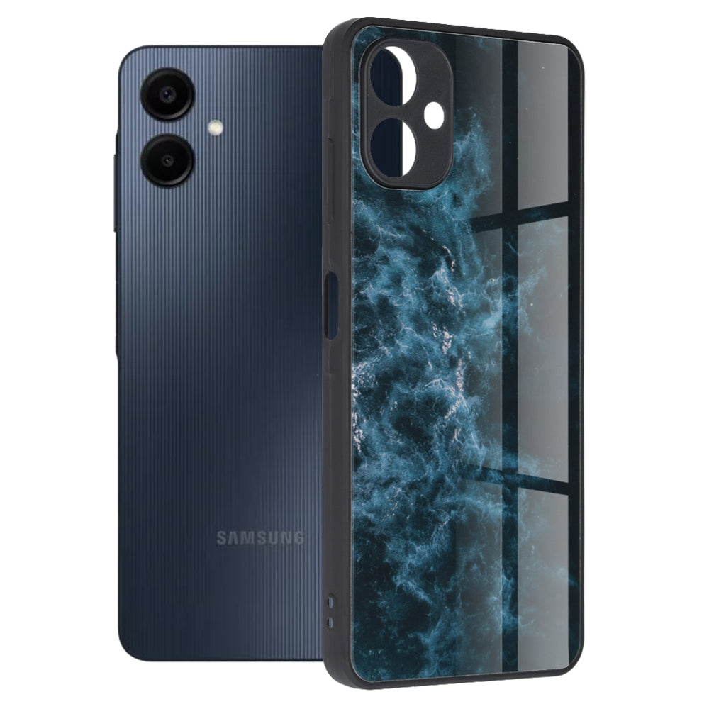 Custodia per Samsung Galaxy A06 A065, Techsuit, Glaze, Blu