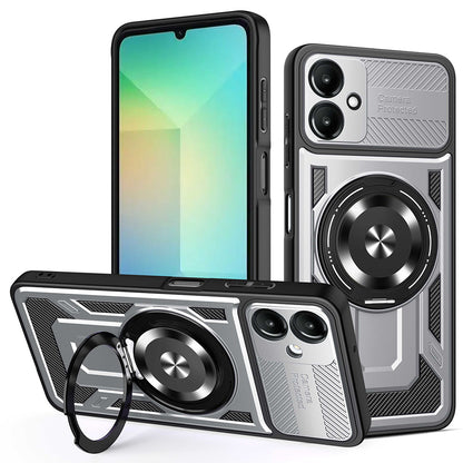 Custodia per Samsung Galaxy A06 A065, Techsuit, RuggedCam, Grigio