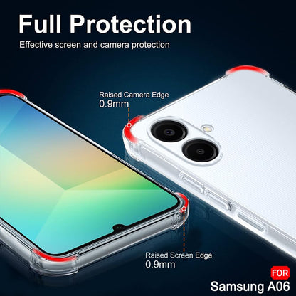 Custodia per Samsung Galaxy A06 A065, Techsuit, Shockproof Clear, Trasparente
