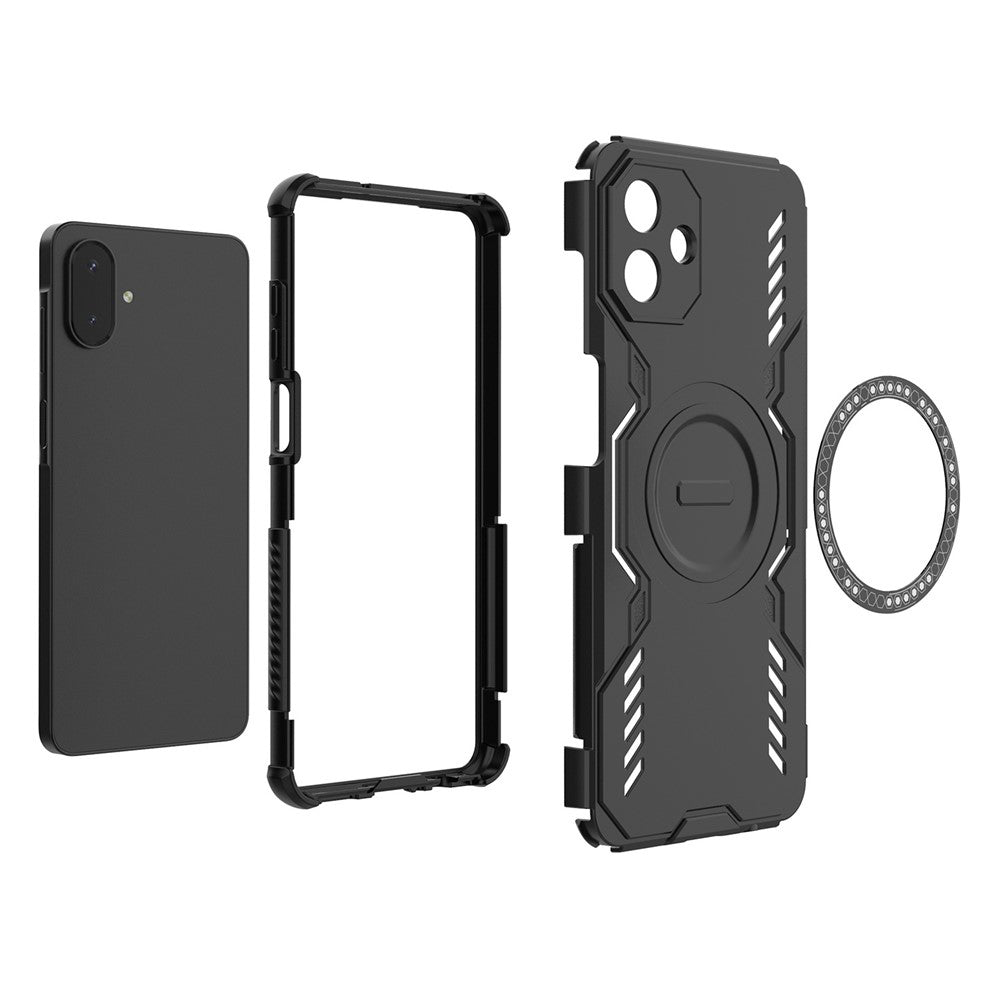 Custodia MagSafe per Samsung Galaxy A07 4G A075, Techsuit, ArmorMag, Nera