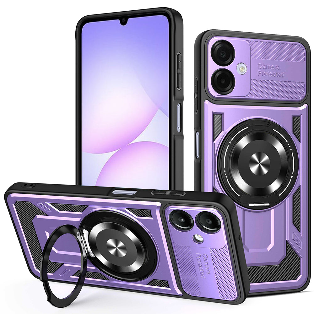 Custodia per Samsung Galaxy A07 4G A075, Techsuit, RuggedCam, Viola