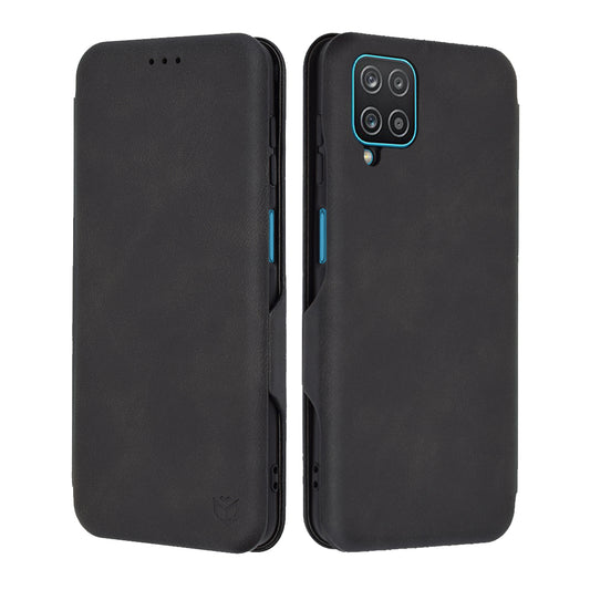 Custodia per Samsung Galaxy A12 Nacho A127 / A12 A125, Techsuit, Safe Wallet Plus, Nera