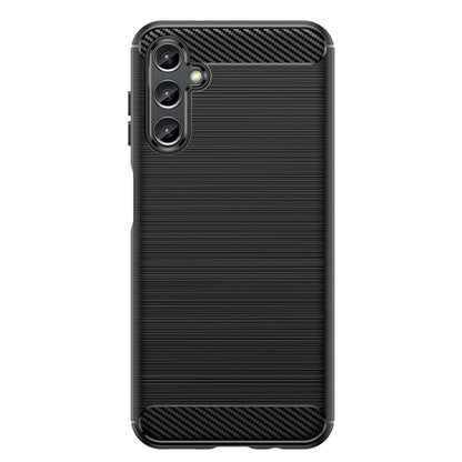 Custodia per Samsung Galaxy A14 A145 / A14 5G A146, Techsuit, Carbonio, Nera