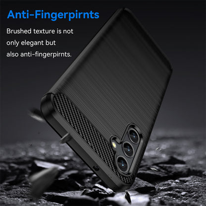 Custodia per Samsung Galaxy A14 A145 / A14 5G A146, Techsuit, Carbonio, Nera