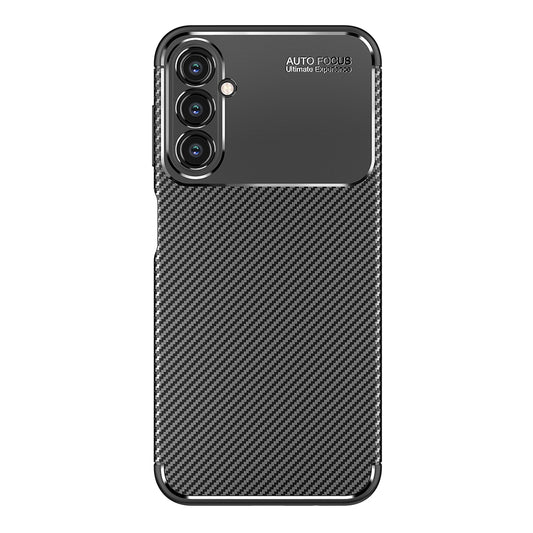 Custodia per Samsung Galaxy A14 A145 / A14 5G A146, Techsuit, CarbonFiber, Nera