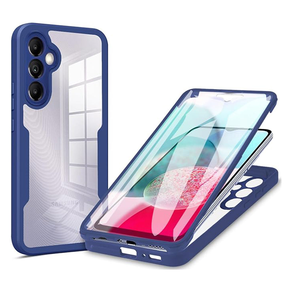 Custodia per Samsung Galaxy A14 A145 / A14 5G A146, Techsuit, ColorVerse 360, Blu