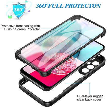 Custodia per Samsung Galaxy A14 A145 / A14 5G A146, Techsuit, ColorVerse 360, Rosa
