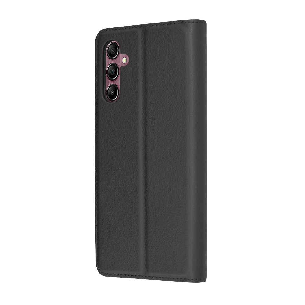 Custodia per Samsung Galaxy A14 A145 / A14 5G A146, Techsuit, Leather Folio, Nera