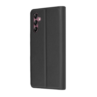 Custodia per Samsung Galaxy A14 A145 / A14 5G A146, Techsuit, Leather Folio, Nera