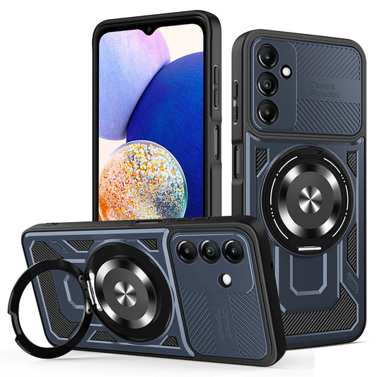 Custodia per Samsung Galaxy A14 A145 / A14 5G A146, Techsuit, RuggedCam, Blu