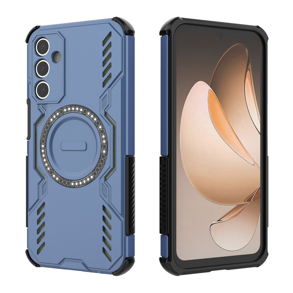Custodia MagSafe per Samsung Galaxy A15 5G A156 / A15 A155, Techsuit, ArmorMag, Blu