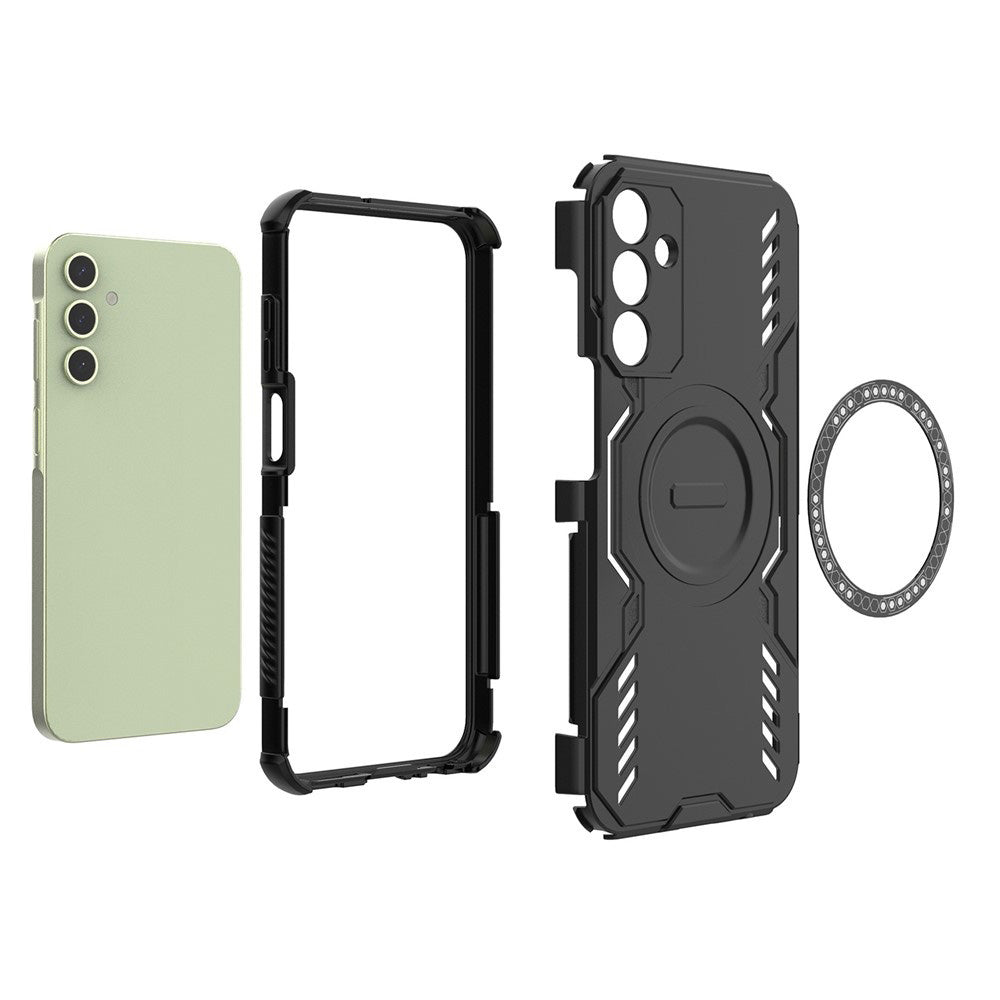 Custodia MagSafe per Samsung Galaxy A15 5G A156 / A15 A155, Techsuit, ArmorMag, Blu