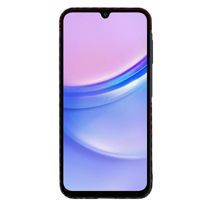 Custodia per Samsung Galaxy A15 5G A156 / A15 A155, Techsuit, Carbonite FiberShell, Nero Rosso