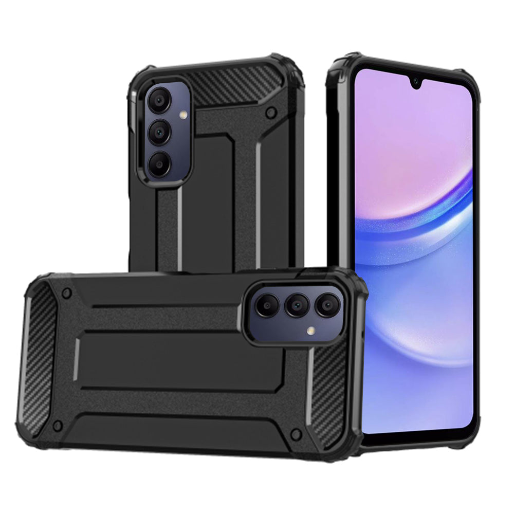 Case for Samsung Galaxy A15 5G A156 / A15 A155, Techsuit, Hybrid Armor, Black