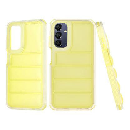 Custodia per Samsung Galaxy A15 5G A156 / A15 A155, Techsuit, Wave Shield, Gialla