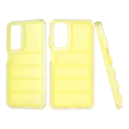 Custodia per Samsung Galaxy A15 5G A156 / A15 A155, Techsuit, Wave Shield, Gialla