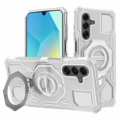 Custodia per Samsung Galaxy A16 5G A166 / A16 4G A165, Techsuit, Carbon Shield Pro, Bianca