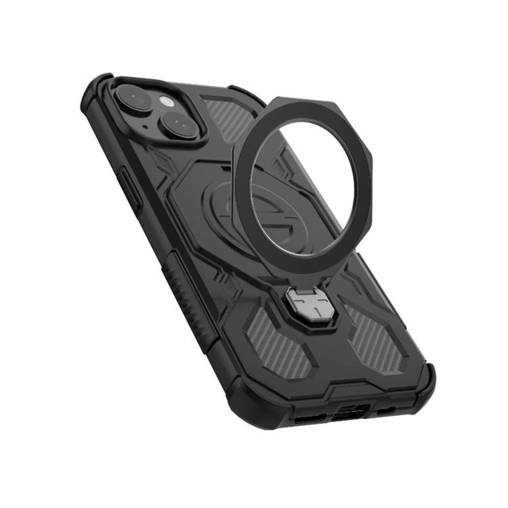 Custodia per Samsung Galaxy A16 5G A166 / A16 4G A165, Techsuit, Carbon Shield Pro, Nera