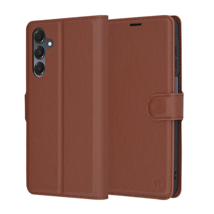 Custodia per Samsung Galaxy A16 5G A166 / A16 4G A165, Techsuit, Leather Folio, Marrone