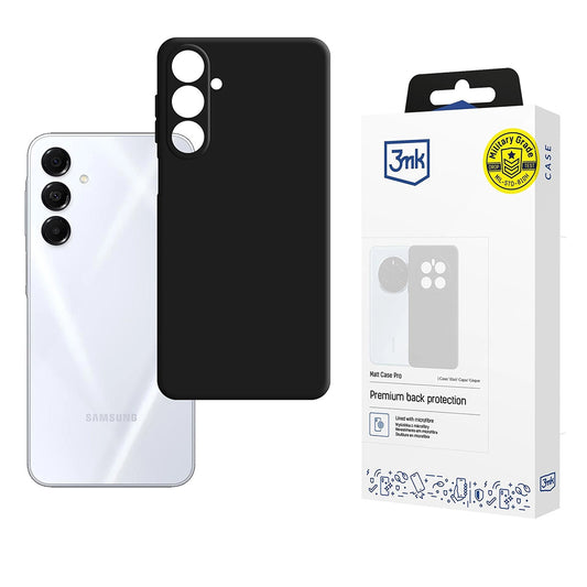 Custodia per Samsung Galaxy A17 4G / A17 5G, 3MK, Pro, Nera Opaca