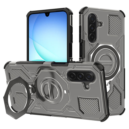 Custodia per Samsung Galaxy A17 4G / A17 5G, Techsuit, Carbon Shield Pro, Nero Chiaro