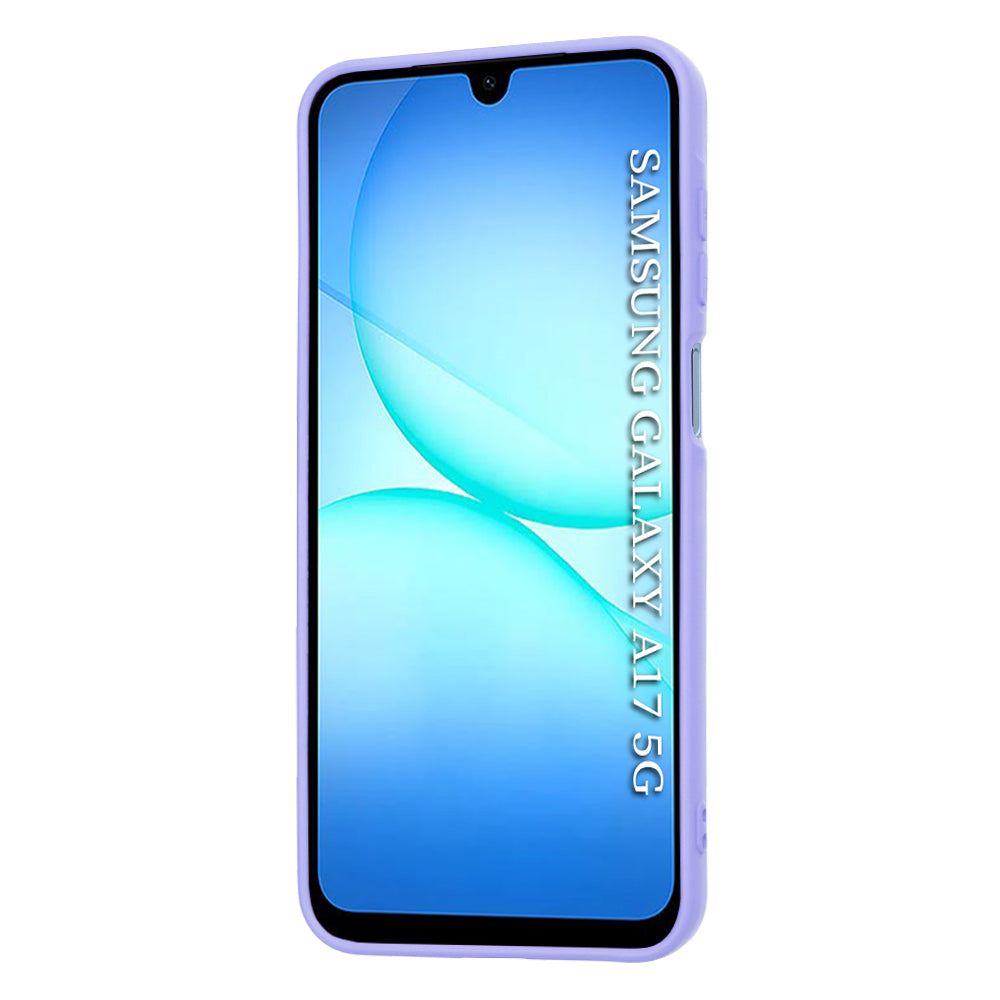 Custodia per Samsung Galaxy A17 5G, Techsuit, SoftFlex, Viola Chiaro