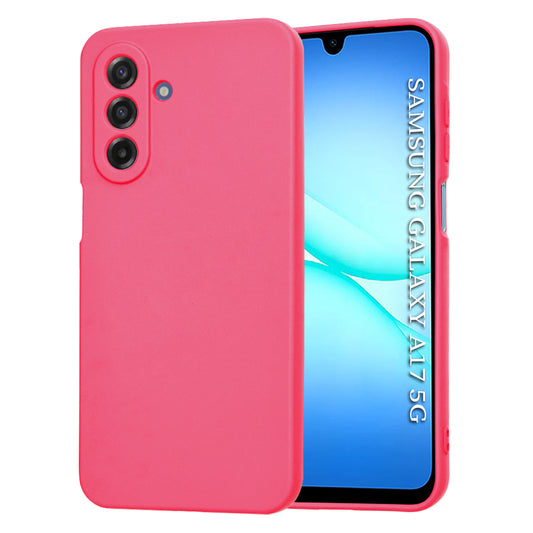 Custodia per Samsung Galaxy A17 5G, Techsuit, SoftFlex, Rosa Scuro