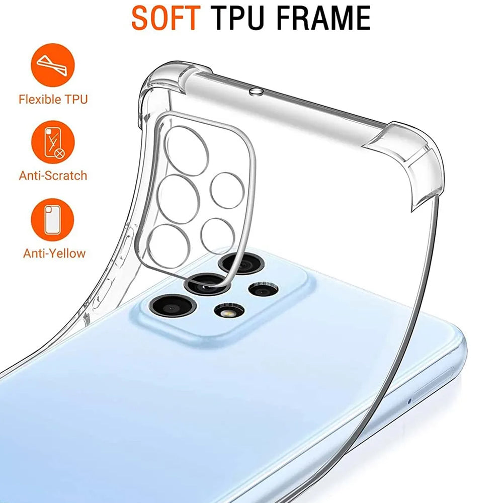 Custodia per Samsung Galaxy A23 5G A236 / A23 A235, Techsuit, Shockproof Clear, Trasparente