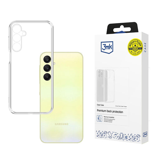 Custodia per Samsung Galaxy A25 A256, 3MK, Clear, Trasparente