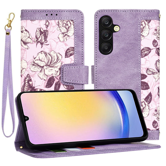 Custodia per Samsung Galaxy A25 A256, Techsuit, FlipCraft, Viola