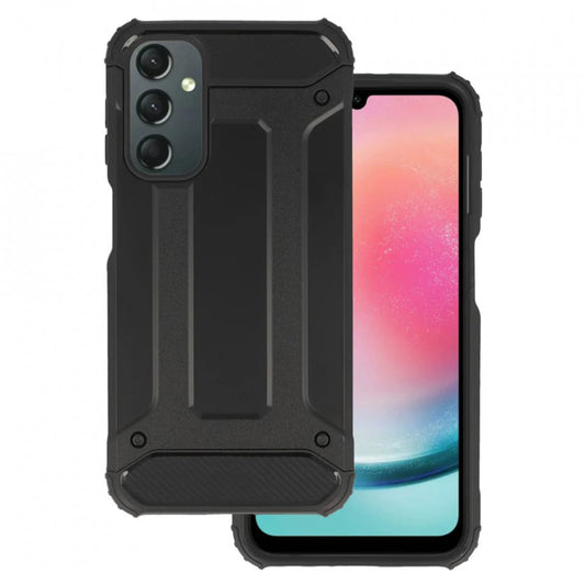Custodia per Samsung Galaxy A25 A256, Techsuit, Hybrid Armor, Nera