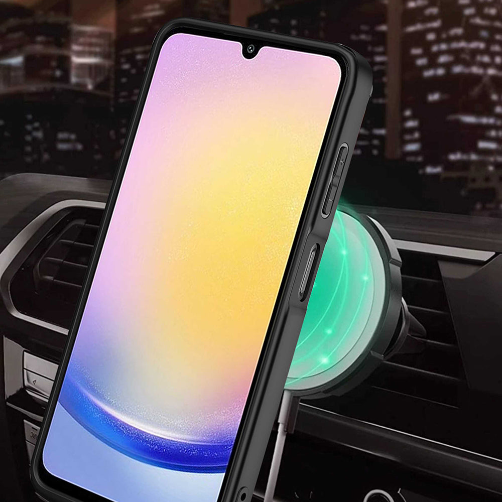 Custodia per Samsung Galaxy A25 A256, Techsuit, RuggedCam, Nera