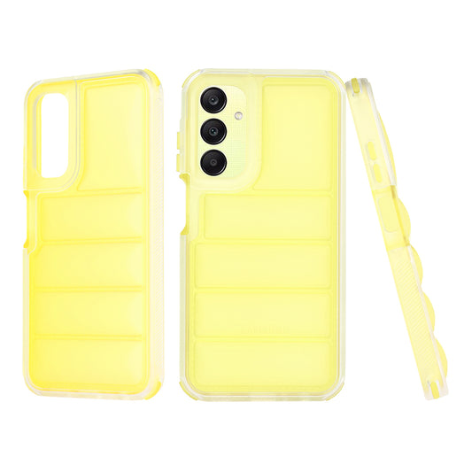 Custodia per Samsung Galaxy A25 A256, Techsuit, Wave Shield, Gialla