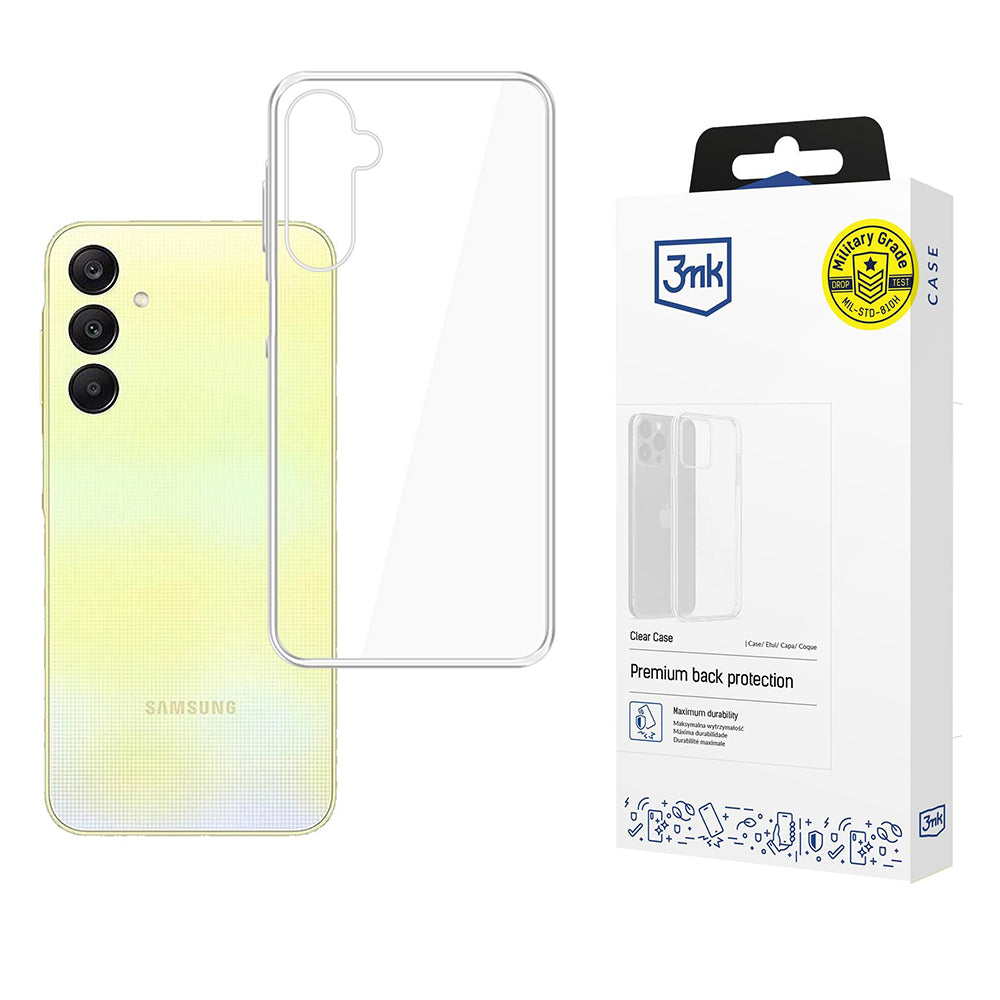 Custodia per Samsung Galaxy A26 A266, 3MK, Clear, Trasparente