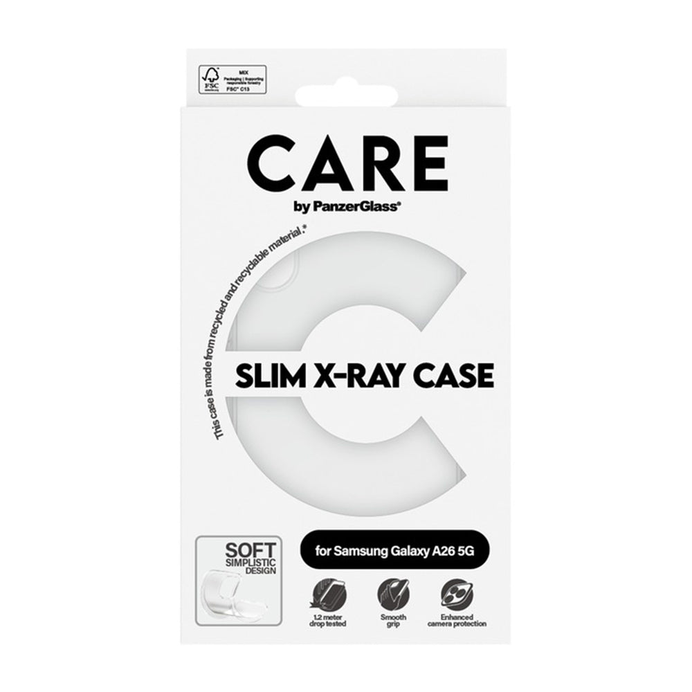 Custodia per Samsung Galaxy A26 A266, PanzerGlass, Fashionable, Trasparente