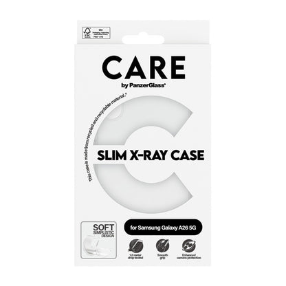 Custodia per Samsung Galaxy A26 A266, PanzerGlass, Fashionable, Trasparente