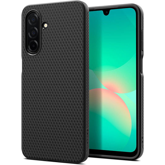 Case for Samsung Galaxy A26 A266, Spigen, Liquid Air, Matte Black ACS09290