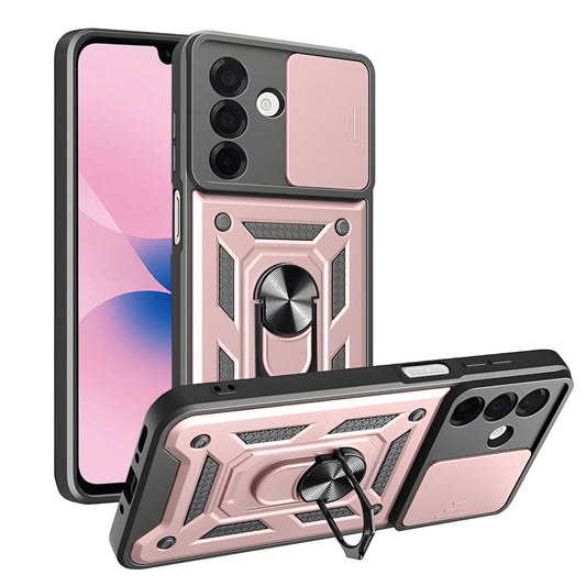 Custodia per Samsung Galaxy A27 5G, Techsuit, CamShield, Rosa Dorato