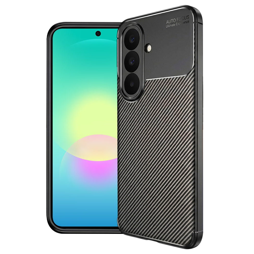 Custodia per Samsung Galaxy A27 5G, Techsuit, CarbonFiber, Nera