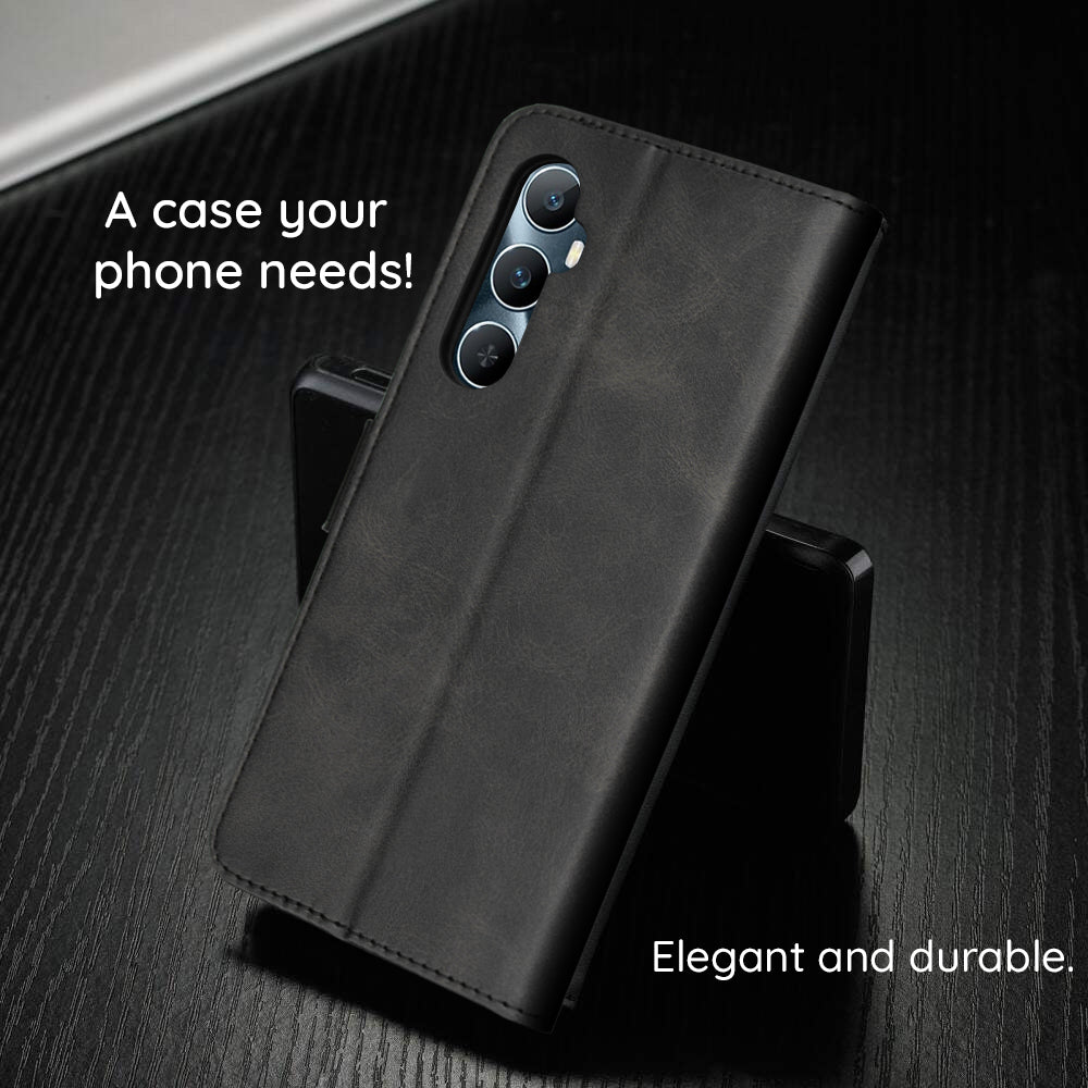 Custodia per Samsung Galaxy A27 5G, Techsuit, Diary Book, Nera