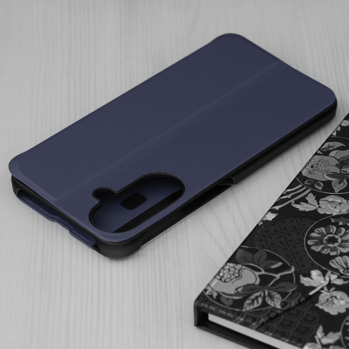 Custodia per Samsung Galaxy A27 5G, Techsuit, eFold, Blu Scuro