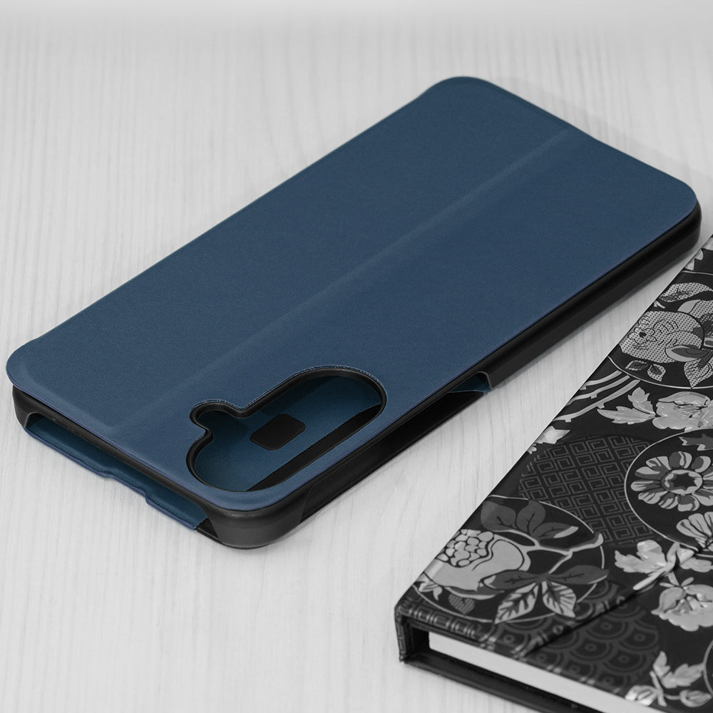 Custodia per Samsung Galaxy A27 5G, Techsuit, eFold Nuovo Modello, Blu Scuro