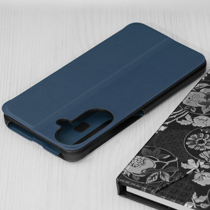 Custodia per Samsung Galaxy A27 5G, Techsuit, eFold Nuovo Modello, Blu Scuro