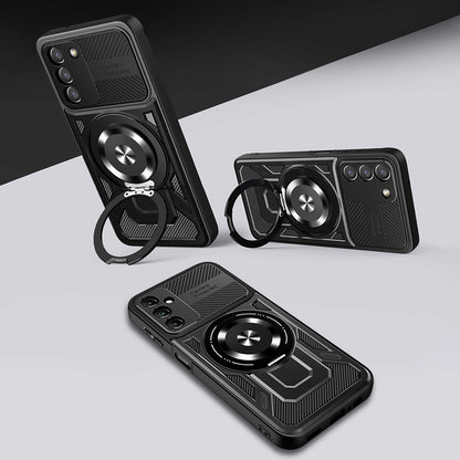 Custodia per Samsung Galaxy A27 5G, Techsuit, RuggedCam, Blu
