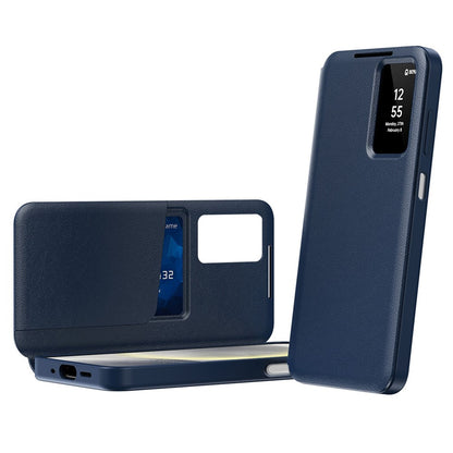 Custodia per Samsung Galaxy A27 5G, Techsuit, SmartView, Blu