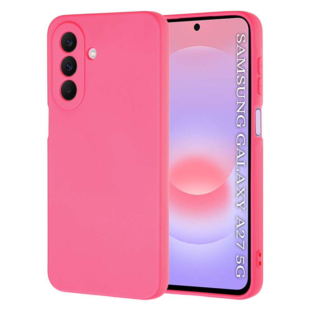 Custodia per Samsung Galaxy A27 5G, Techsuit, SoftFlex, Rosa Scuro